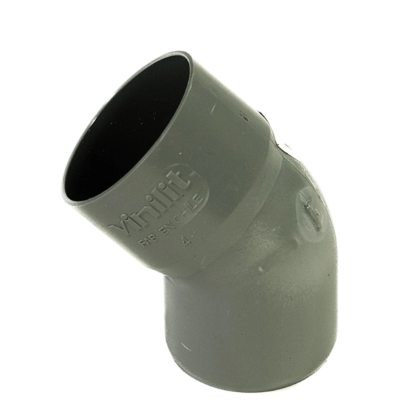 Codo 45o PVC-S Cementar 50mm Gris