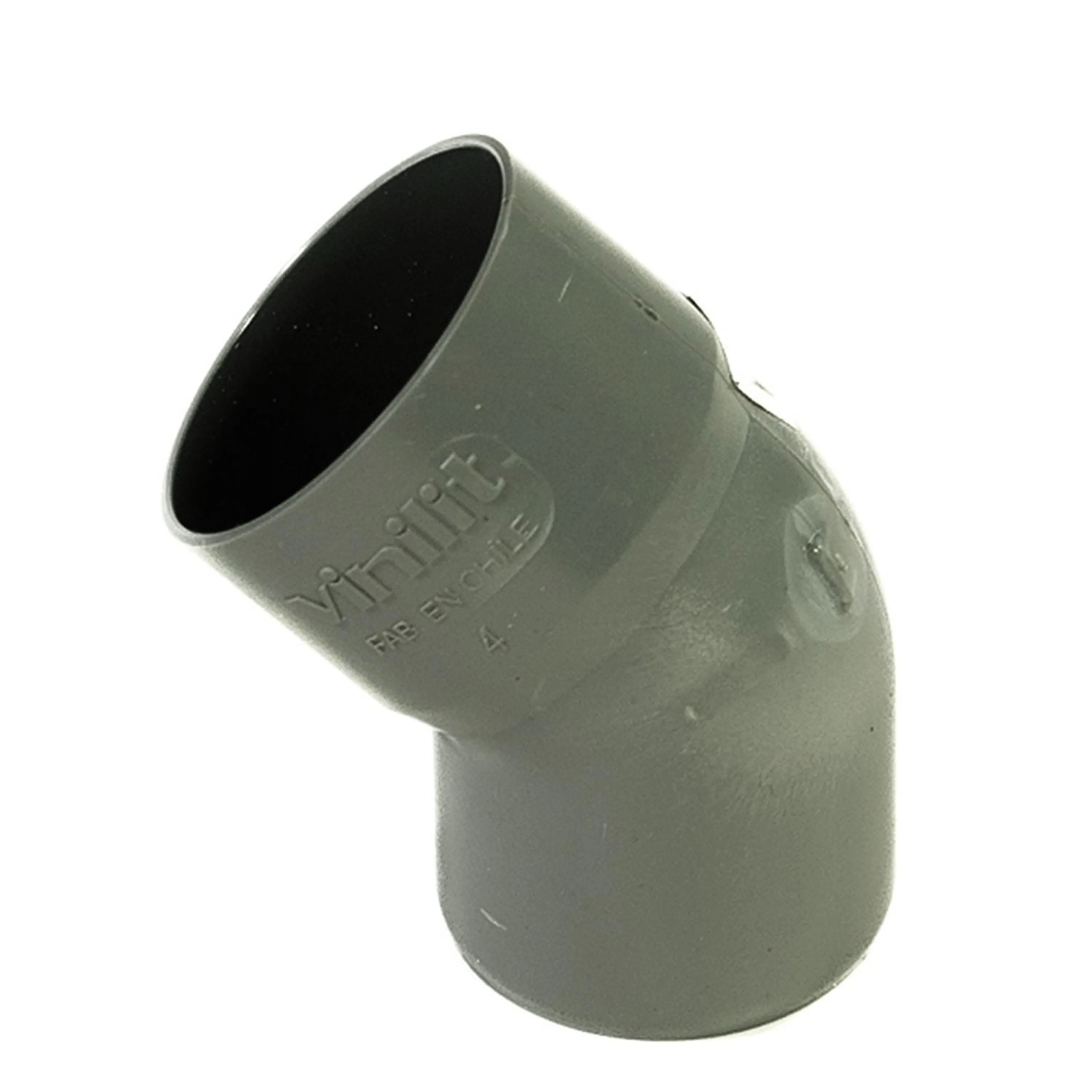 Codo 45o PVC-S Cementar 50mm Gris