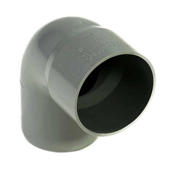 Codo 87,5o PVC-S Cementar 50mm Gris - Imagen 3