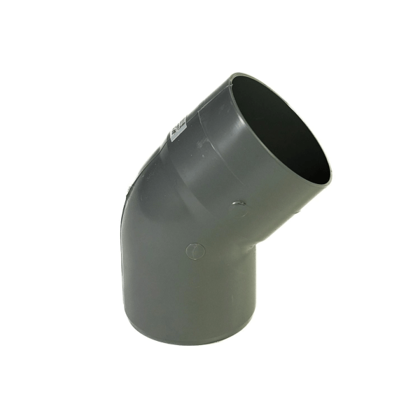 Codo 45o PVC-S Cementar 75mm Gris