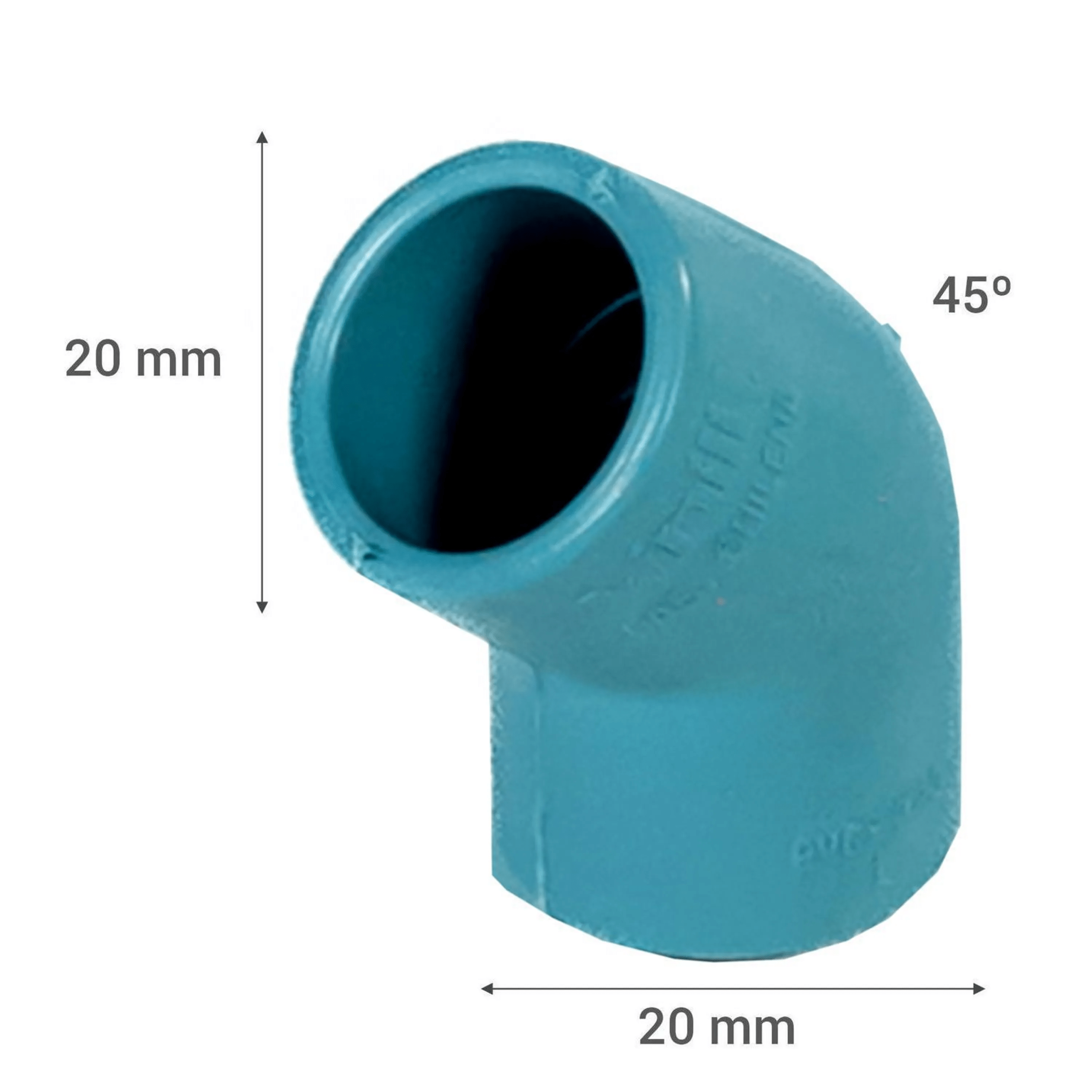 Codo 45o PVC-P Cementar 20mm
