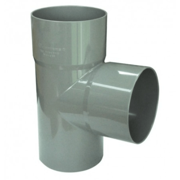Tee 50x50 Sanitario Gris
