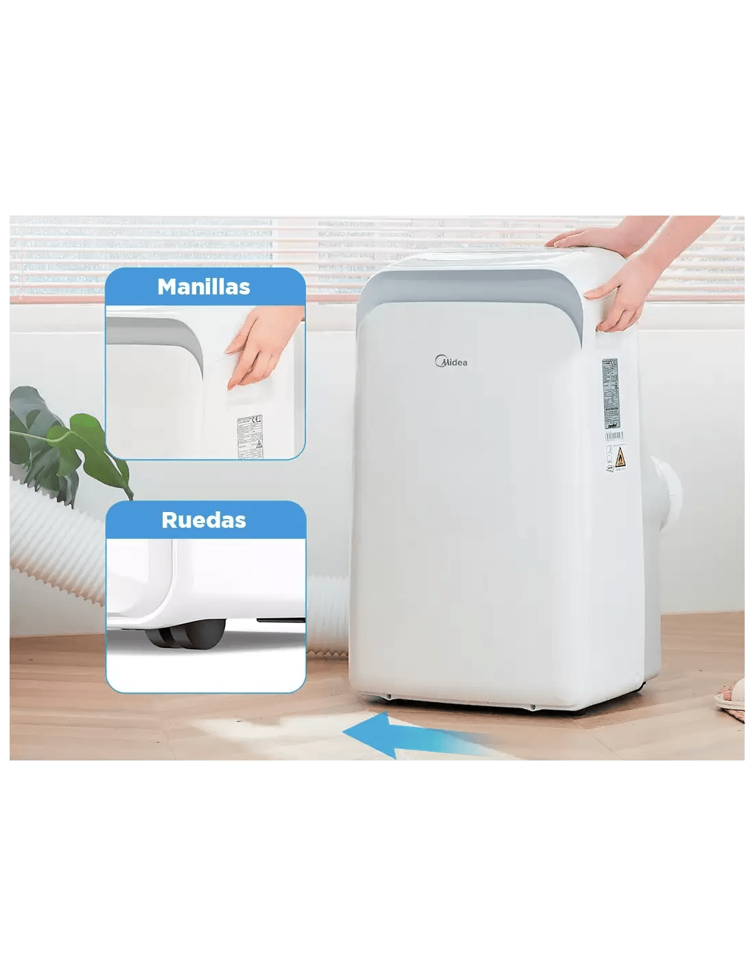 Aire Acondicionado Portátil Midea Frio-Calor 12.000 btu Wifi - Imagen 3